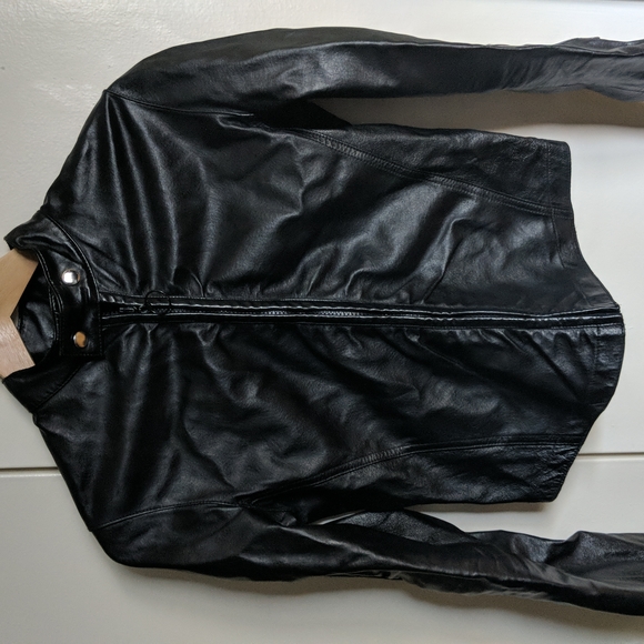 ALDO Fitted Leather Jacket - Picture 2 of 10